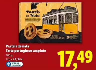 Pasteis de nata Tarte portugheze umplute
