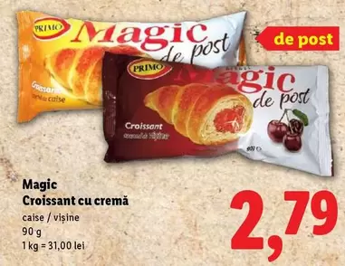 Croissant cu cremă