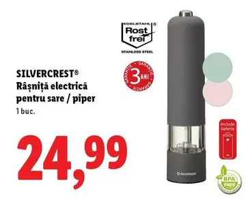 Râşniţă electrică pentru sare / piper