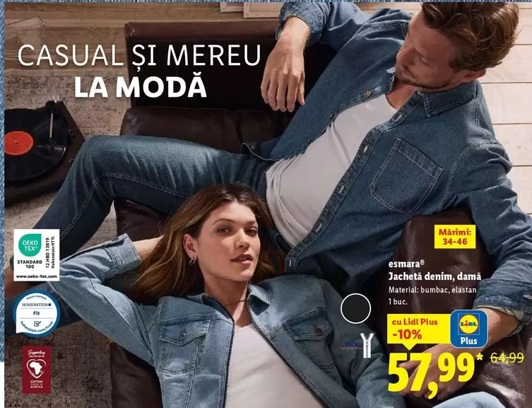Jacheta denim, dama