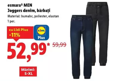 Joggers denim, bărbați