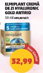 CREMĂ DE ZI HYALURONIC GOLD ANTIRID