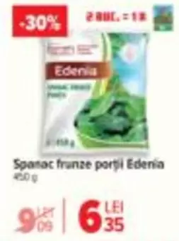 Spanac frunze porţii