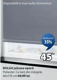BOLGA jaluzea opacă