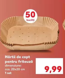Hârtii de copt pentru friteuză