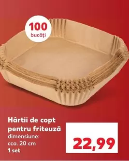 Hârtii de copt pentru friteuză