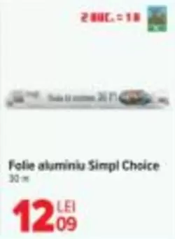 Folie aluminiu Simpl Choice
