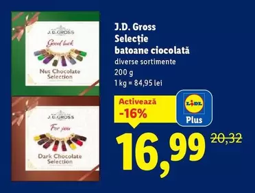 Selecţie batoane ciocolată