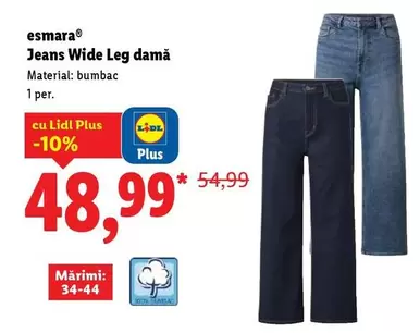 Jeans Wide Leg damă