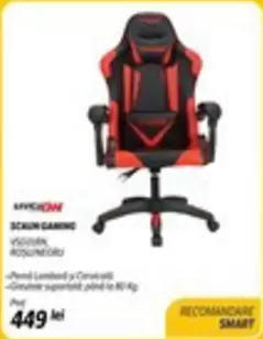SCAUN GAMING VS202RK ROSU/NEGRU