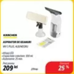 ASPIRATOR DE GEAMURI WV 1 PLUS ALB/NEGRU