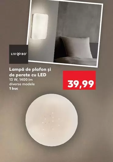 Lampă de plafon şi
de perete cu LED