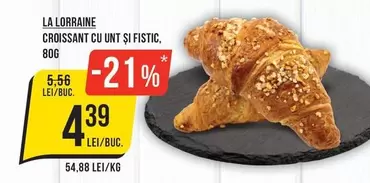 CROISSANT CU UNT ȘI FISTIC