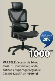 VARPELEV scaun de birou