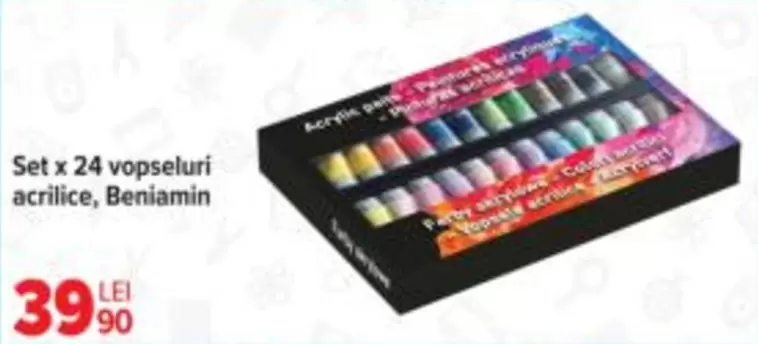 Set x 24 vopseluri acrilice