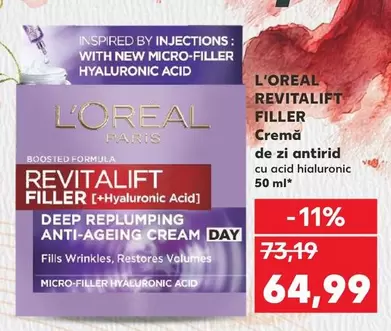 L'Oreal - REVITALIFT FILLER Cremă de zi antirid