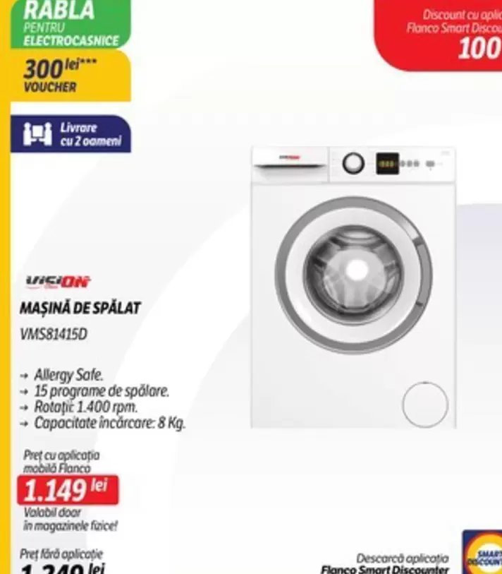 MAŞINĂ DE SPALAT VMS81415D