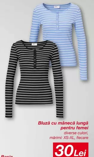 Bluză cu mânecă lungă pentru femei