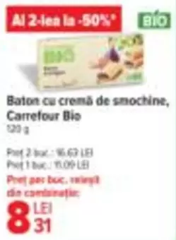 Baton cu cremă de smochine