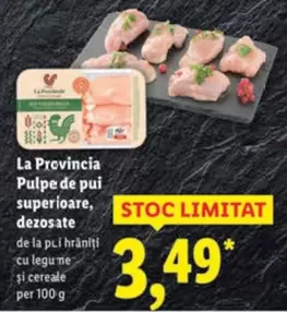 Pulpe de pui superioare, dezosate