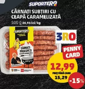 CÂRNATI SUBTIRI CU CEAPĂ CARAMELIZATĂ