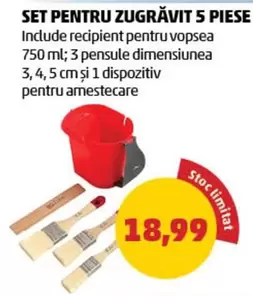 SET PENTRU ZUGRĂVIT 5 PIESE