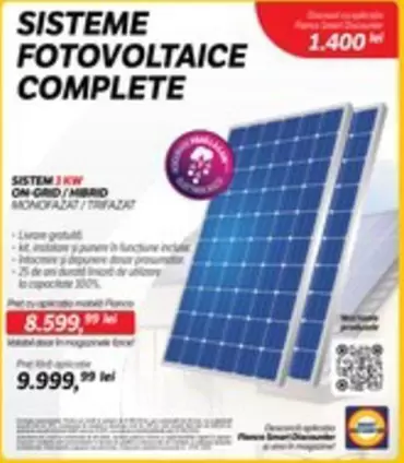 SISTEME FOTOVOLTAICE COMPLETE