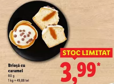 Brioșă cu caramel
