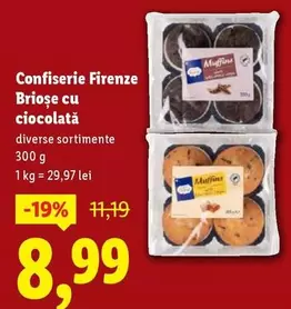 Brioșe cu ciocolată