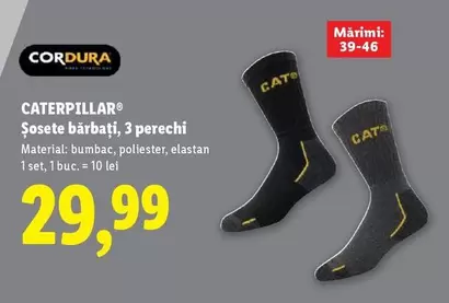 Caterpillar - Şosete bărbați, 3 perechi