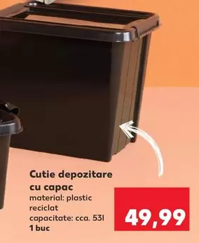Cutie depozitare cu capac