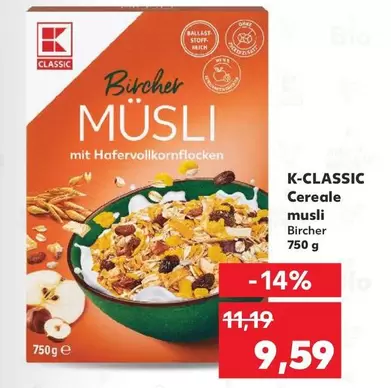 Cereale musli Bircher