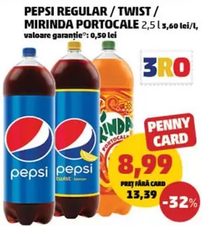 Pepsi - PEPSI REGULAR / TWIST / MIRINDA PORTOCALE
