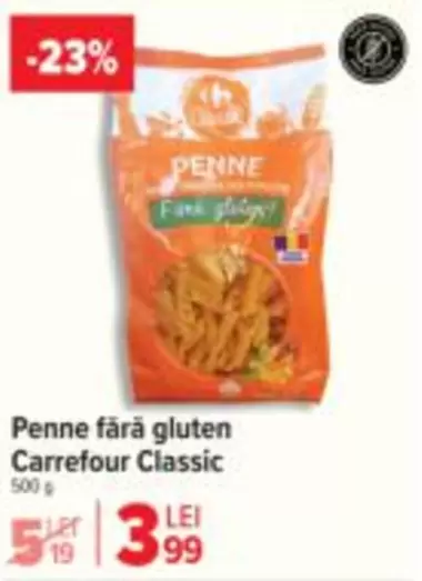 Penne fără gluten
