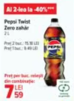Pepsi - Twist Zero zahăr