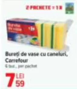 Bureți de vase cu caneluri