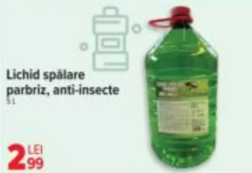 Lichid spălare parbriz, anti-insecte