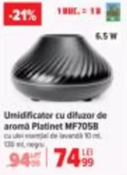 Umidificator cu difuzor de aromá MF705B