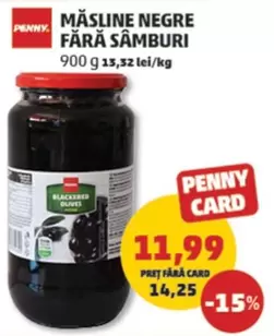 MĂSLINE NEGRE FĂRĂ SÂMBURI