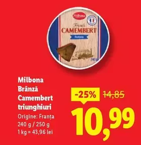 Camembert triunghiuri