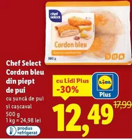 Cordon bleu din piept de pui