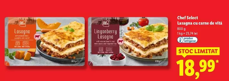 Lasagna cu carne de vita