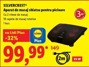Aparat de masaj shiatsu pentru picioare