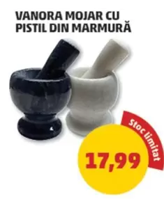 MOJAR CU PISTIL DIN MARMURĂ