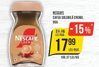 Nescafe - CAFEA SOLUBILĂ CREMA