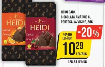 CIOCOLATĂ AMĀRUIE CU PORTOCALĂ/VIŞINE