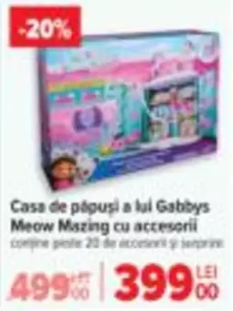 Casa de păpuşi a lui Gabbys Meow Mazing cu accesorii