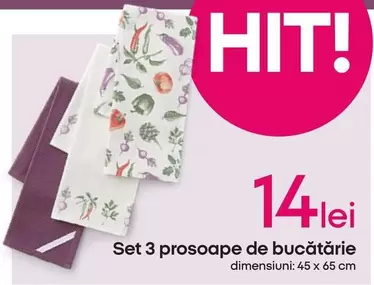 Set 3 prosoape de bucătărie