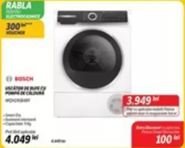 Bosch - USCĂTOR DE RUFE CU POMPĂ DE CĂLDURĂ