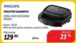 Philips - PRĂJITOR SANDWICH SERIA 3000 HD2393/90